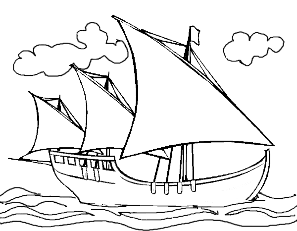 la nina ship coloring pages - photo #15