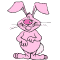 happy bunny coloring page