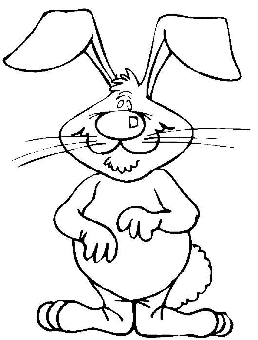 easter bunnies cartoon. Easter Bunny coloring book