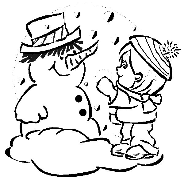 snowman hat coloring page. Snowman Coloring Book Page: Snowman gets presents coloring page, hat,