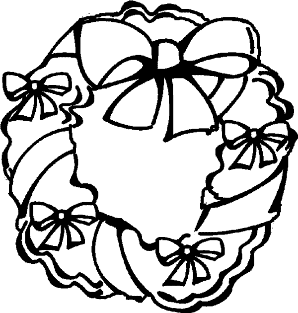 coloring pages christmas wreaths - photo #7