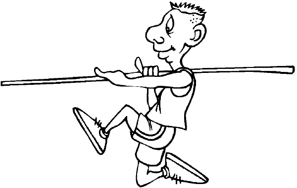 track and field coloring pages