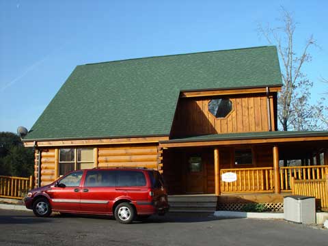 Here's the two bedroom cabin where we stayed on our Smoky Mountain vacation