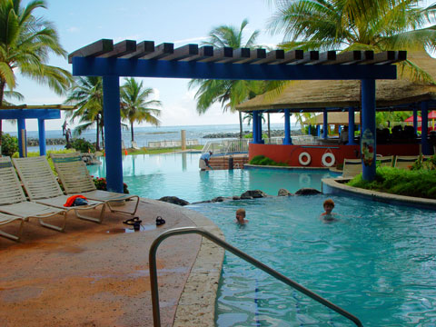 The pool of the Embassy Suites in Dorado, Puerto Rico
