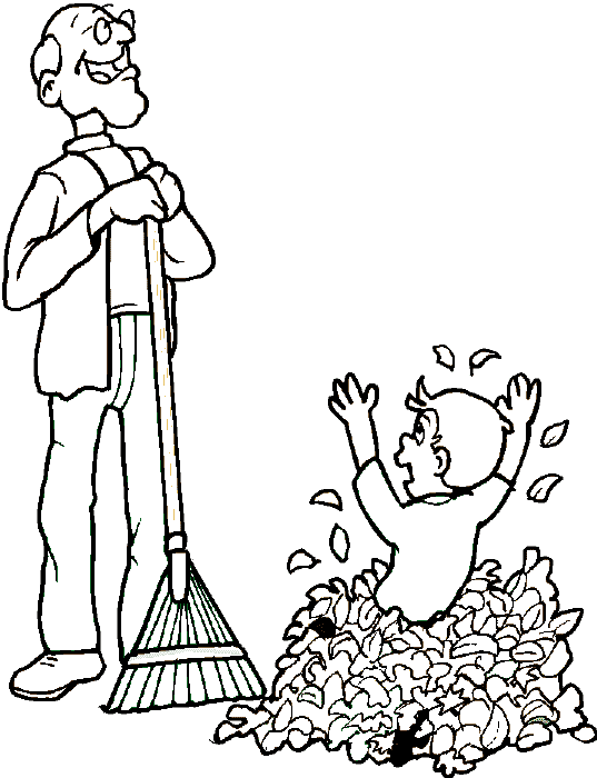 yard work coloring pages - photo #10