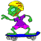 alien skateboarding coloring page, skateboard equipment,skateboarding apparel, skateboarding gear