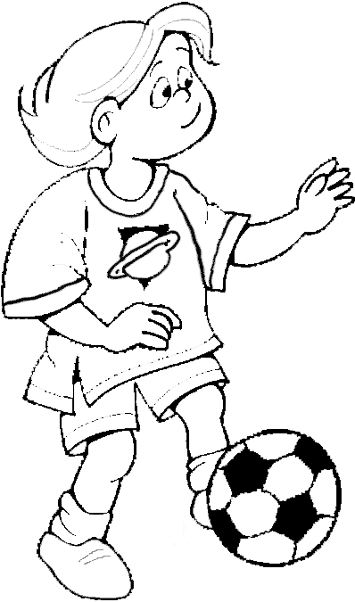 Girl soccer player in space shirt dribbles the ball