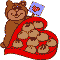 Valentine Bear with Candy