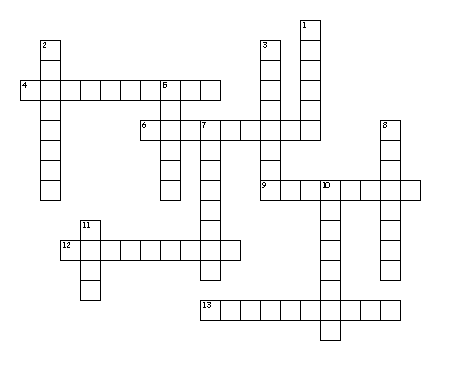online crossword puzzle: Printable Thanksgiving crossword puzzle