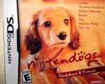 The cover of Nintendo Dachshund & Friends. One of the great Nintendogs games from Nintendo