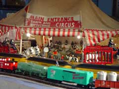 Barnum & Bailey circus in the Glancy train layout at the Detroit Historical Museum [Click to enlarge]