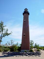 Little Point Sable Lighthouse on Lake Michigan near the Silver Lake Sand Dunes
